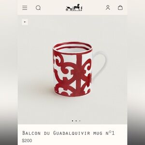 Hermes Balcon du Guadalquivir Mugs (Set of 4)